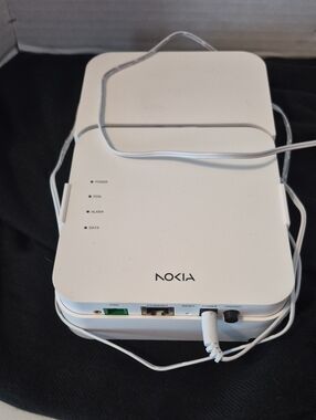 Nokia White Wall-Mountable Fiber Modem-Router Combo
